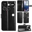 Etui z klapką do Nothing Phone 3 5G, Crazy Horse Wallet, czarne