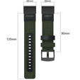 Pasek Nylonowy Quickfit do Garmin Fenix 22mm, Zielony