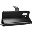 Etui z klapką do OnePlus 15R, Crazy Horse Wallet, czarne
