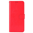 Etui z klapką do Realme C33, Crazy Horse Wallet, czerwone