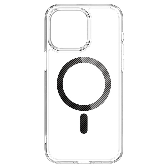 Etui Spigen do iPhone 15 Pro Max, Ultra Hybrid Mag MagSafe, Carbon Fiber, Przezroczyste