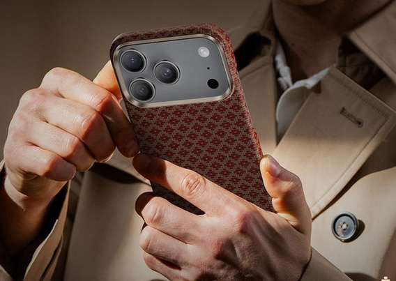 Etui BENKS C1 do iPhone 17 Pro, Kevlar Aramid Fiber, do MagSafe – pomarańczowe