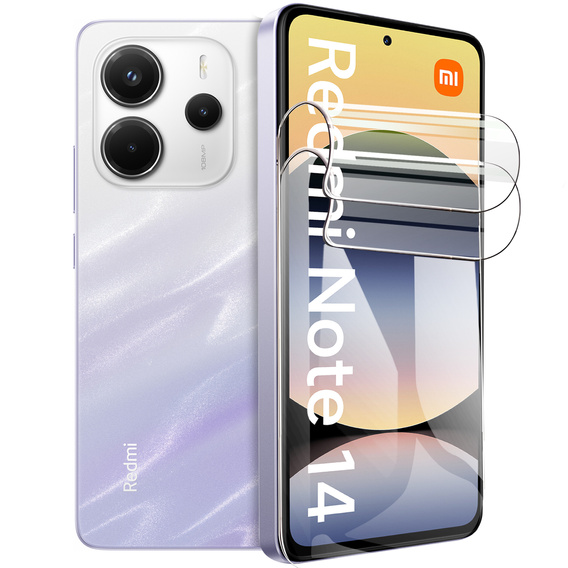 2x Folia Hydrożelowa do Xiaomi Redmi Note 14 4G, ERBORD Hydrogel Foil