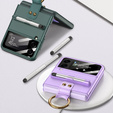 Etui GKK Ring Holder + Pen do Samsung Galaxy Z Flip3 5G, Purple