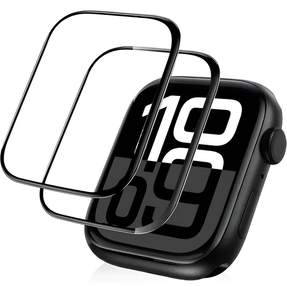 2x Szkło Hybrydowe ERBORD do Apple Watch 10/11 46mm
