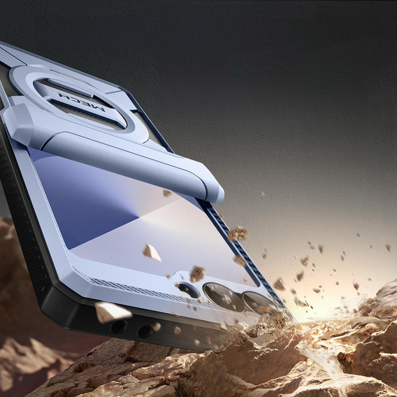 Etui do Samsung Galaxy Z Flip7 FE / Z Flip6, Tongate MECH Magsafe, niebieskie