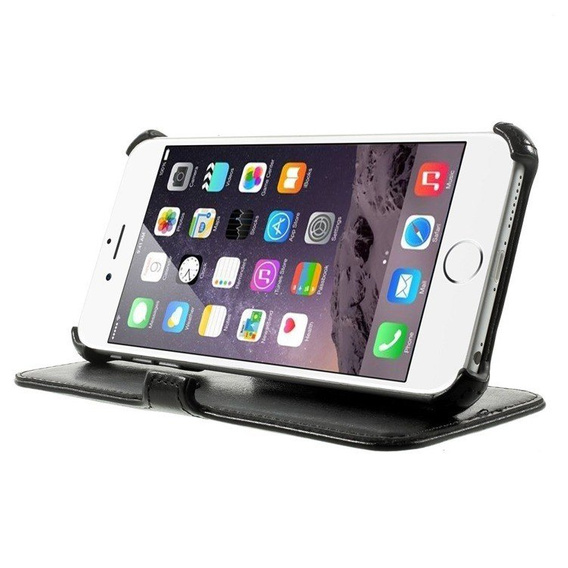 Czarne Etui z klapką do iPhone 6 Plus / 6S Plus