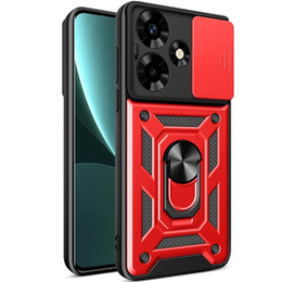 Etui pancerne do Infinix Hot 30, CamShield Slide, czerwone