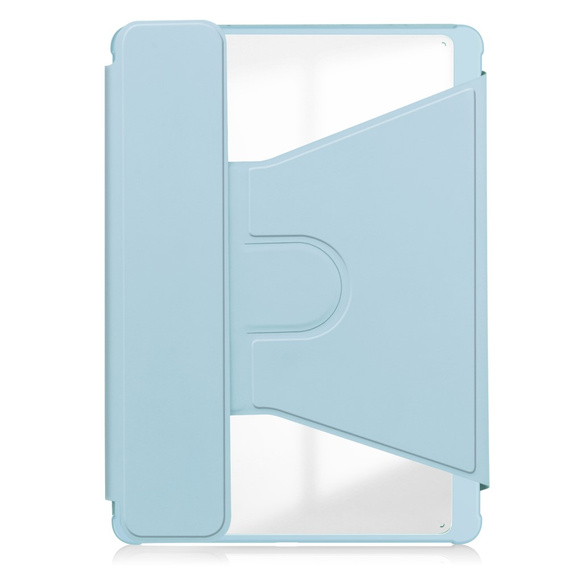 Etui z klawiaturą do Samsung Galaxy Tab S9+, Rotary 360° Leather, jasnoniebieskie