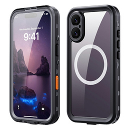Etui Wodoodporne IP68 do iPhone 17, SHELLBOX MagSafe, czarne