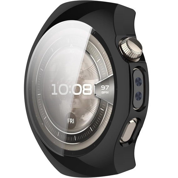 2w1 Etui z Osłoną na ekran do Huawei Watch 5 42mm, Czarne