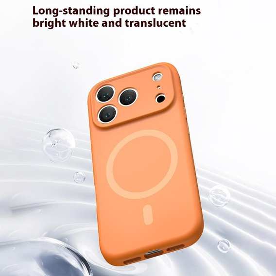 Etui do iPhone 17 Pro Max, Silicone Lite, do MagSafe – pomarańczowe