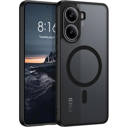 Etui do Xiaomi Poco X7 Pro 5G, do MagSafe, ERBORD Matt Case, czarny