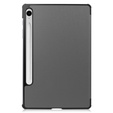 Etui do Samsung Galaxy Tab S10 Lite / S10 FE / S9 FE, Tri-fold, z miejscem na rysik, szare