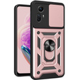 Etui pancerne do Xiaomi Redmi Note 12S 4G, CamShield Slide, różowe rose gold