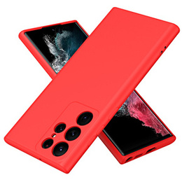 Etui do Samsung Galaxy S23 Ultra, Silicone Lite, czerwone
