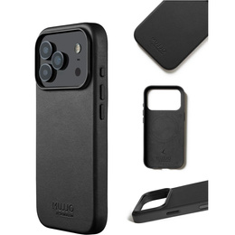 Etui Mujjo Skórzane do iPhone 17 Pro, MagSafe, czarne