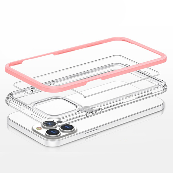 Etui ERBORD do iPhone 13 Pro, Hybrid Frame, Pink