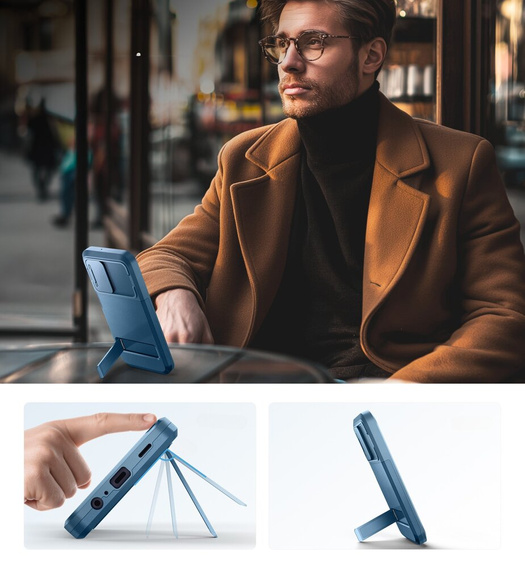 Etui do Samsung Galaxy A15 5G, Suritch Basic, niebieskie