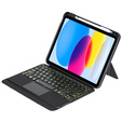 Etui z klawiaturą do iPad 10.9" 2022 (10 gen.) / iPad 11" 2025 A16 (11 gen.), keyboard Pen Slot, czarne