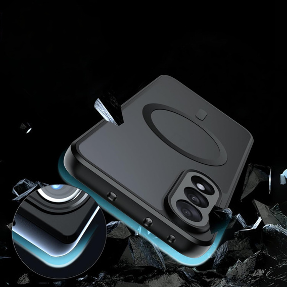 Etui do OnePlus Nord 5, do MagSafe, ERBORD Matt Case, czarny