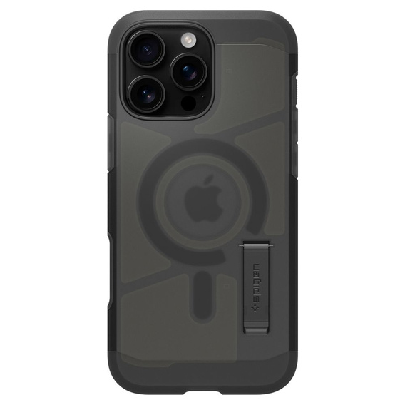 Etui Spigen do iPhone 16 Pro Max, Tough Armor T Mag MagSafe, przydymione czarne