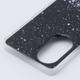 Etui do Oppo A58 4G, Glittery, czarne