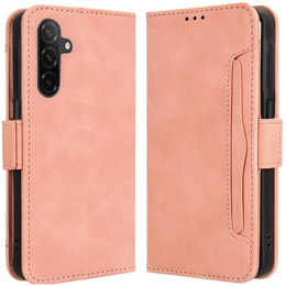 Etui z klapką do Samsung Galaxy A26 5G, Card Slot, różowe