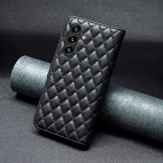 Etui z klapką do Samsung Galaxy A56 5G, Wallet, BINFEN COLOR, czarne