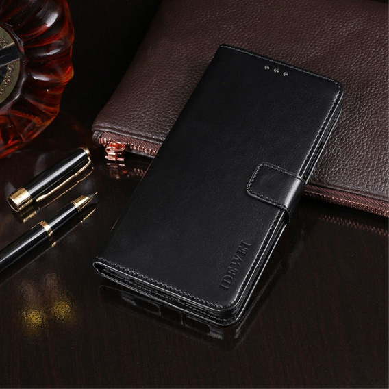 Etui z klapką do Infinix Zero Ultra, IDEWEI Wallet, czarne