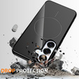 Etui do Samsung Galaxy S25 FE, Silicone Lite, do MagSafe ze smyczką, czarne