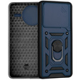 Etui pancerne do Xiaomi Poco F7 Pro, CamShield Slide, niebieskie