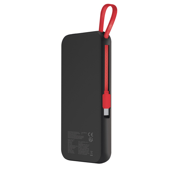Maxlife Power Bank MXPB-08 10000 mAh, magnetyczny 3w1, czarny