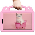 Etui do Samsung Galaxy Tab A7 Lite 8.7 T220/T225, Cute Patterns, z podstawką, Różowe