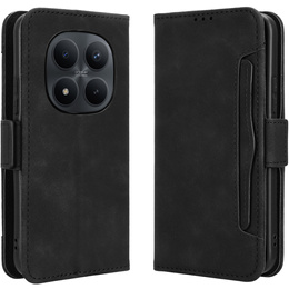 Etui z klapką do Xiaomi Redmi Note 15 Pro 4G, Card Slot, czarne