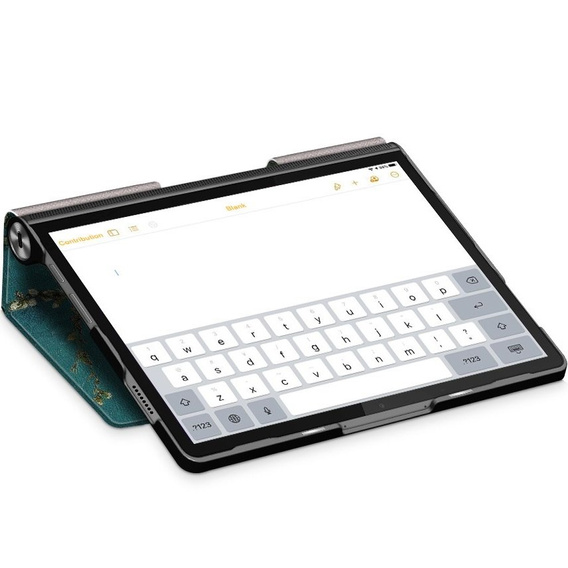 Etui do Lenovo Yoga Tab 11 2021 YT-J706X J706 F/L, Gałązki kwiatów