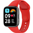 Pasek Silikonowy do Xiaomi Redmi Watch 3 Active, Czerwony