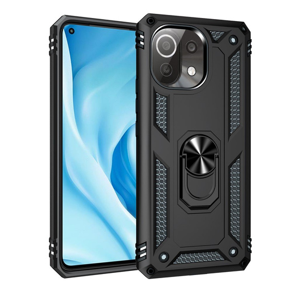 Etui pancerne do Xiaomi Mi 11 Lite / Mi 11 Lite 5G / 11 Lite 5G NE, Nox Case Ring, czarne