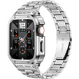 Stalowa bransoleta z etui do Apple Watch Ultra 1/2/3 49mm, Srebrna