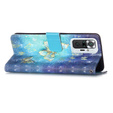 Etui Wallet do Xiaomi Redmi Note 10 Pro, Light Spots Decor, Gold Butterflies