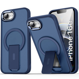 Etui do Iphone 16E, Kickstand Matt Case, do MagSafe, niebieskie