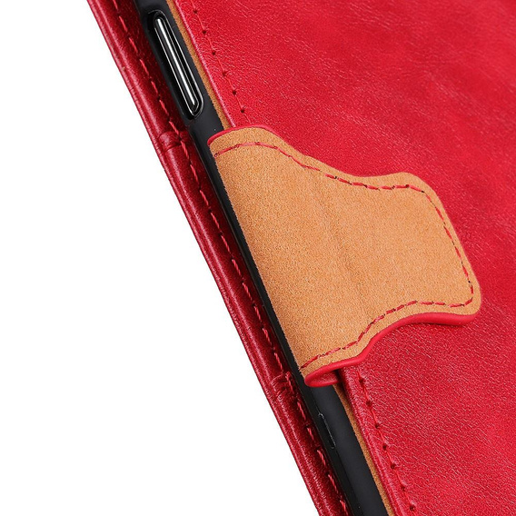 Skórzane Etui Wallet do Samsung Galaxy A50/A50S/A30S, czerwone