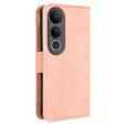 Etui z klapką do Vivo V50 Lite 4G / 5G, Card Slot, różowe