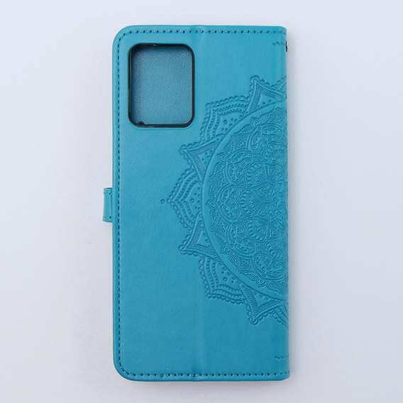 Etui z klapką do Motorola Moto G54 5G, Mandala, niebieskie