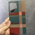 Etui do Samsung Galaxy S23 Ultra, Carbon Fiber MagSafe, czerwone / zielone