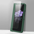 Etui ze szkłem do Samsung Galaxy Z Fold 4 5G, Rubberized Case, Green