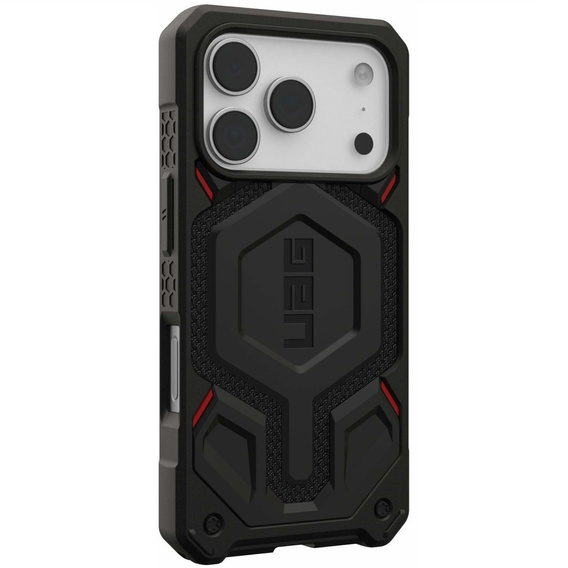 Etui Urban Armor Gear do iPhone 17 Pro, Monarch Pro Kevlar MagSafe, kevlar black