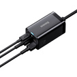 Baseus ładowarka sieciowa 65 W GaN3 Pro 2×USB‑C 2×USB‑A - Czarna