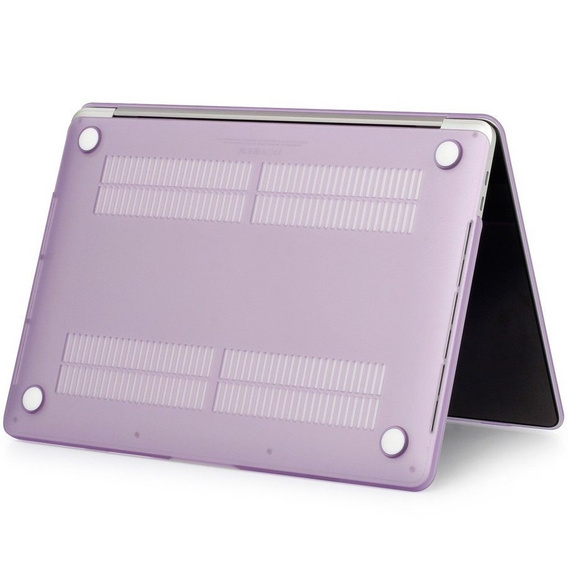 Etui do MacBook Air 13 A2337 M1 A2179 A1932, Hard Case Obudowa, Jasno fioletowe