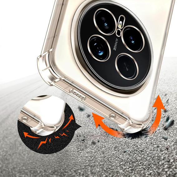 Etui do Honor Magic 8 Pro, Dropproof, przezroczyste